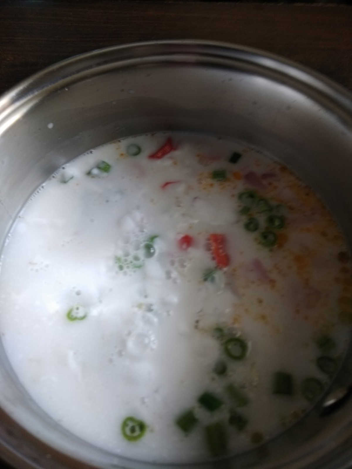 veggies cooked in coconut milk for vegetable stew