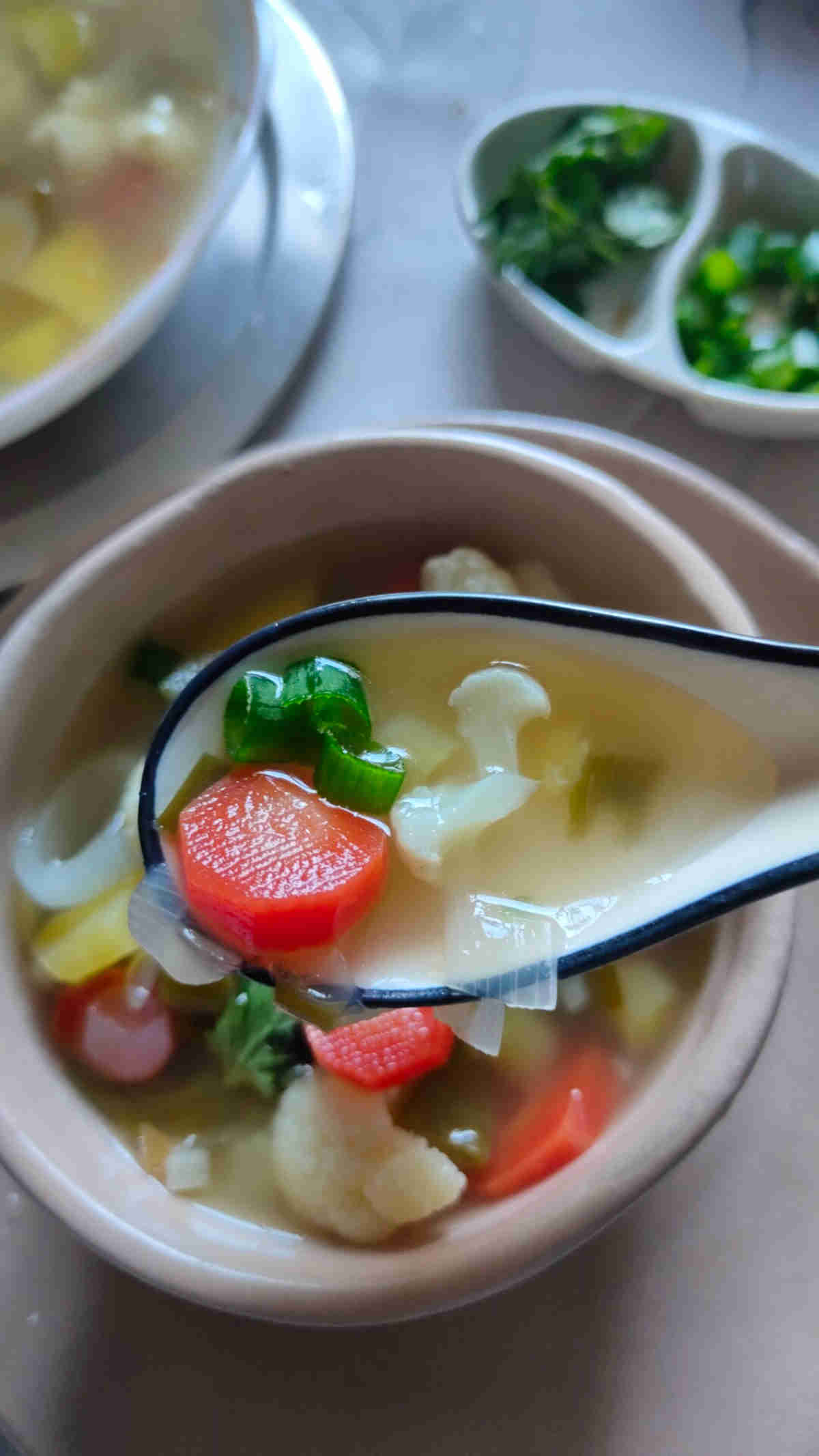 clear vegetable soup reicpe