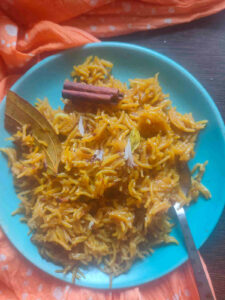 gur wale chawal jaggery rice