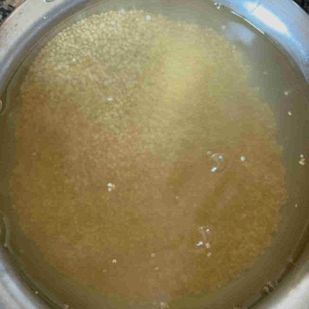 soak quinoa for upma