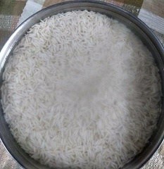 soaked basmati rice