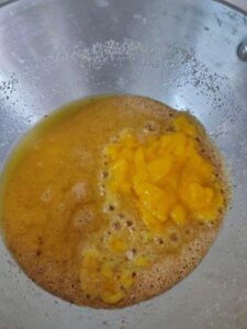 mango in suji halwa Mango kesari