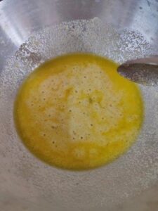 raw suji in ghee Mango Kesari