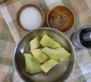 ingredients for kaddu halwa
