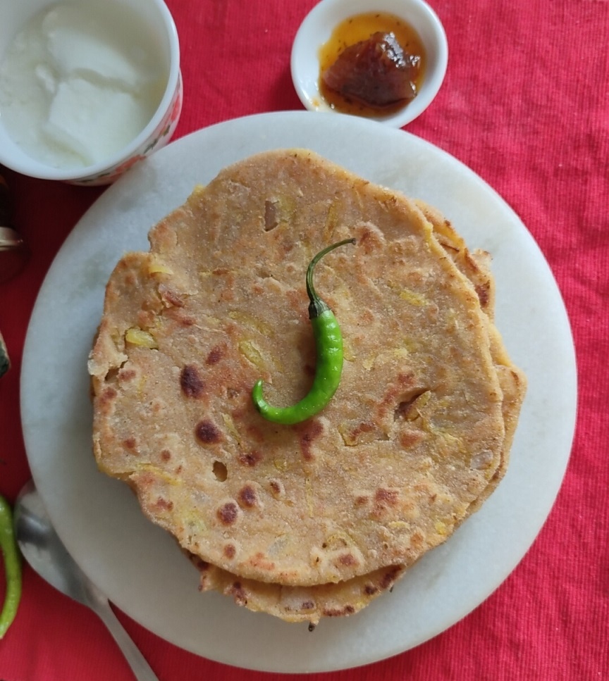 pumpkin paratha 