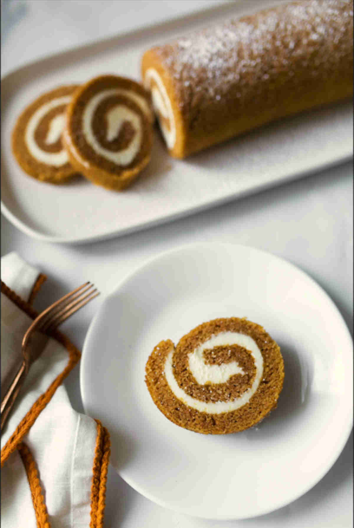 pumpkin rolls with cream cheese filling without eggs