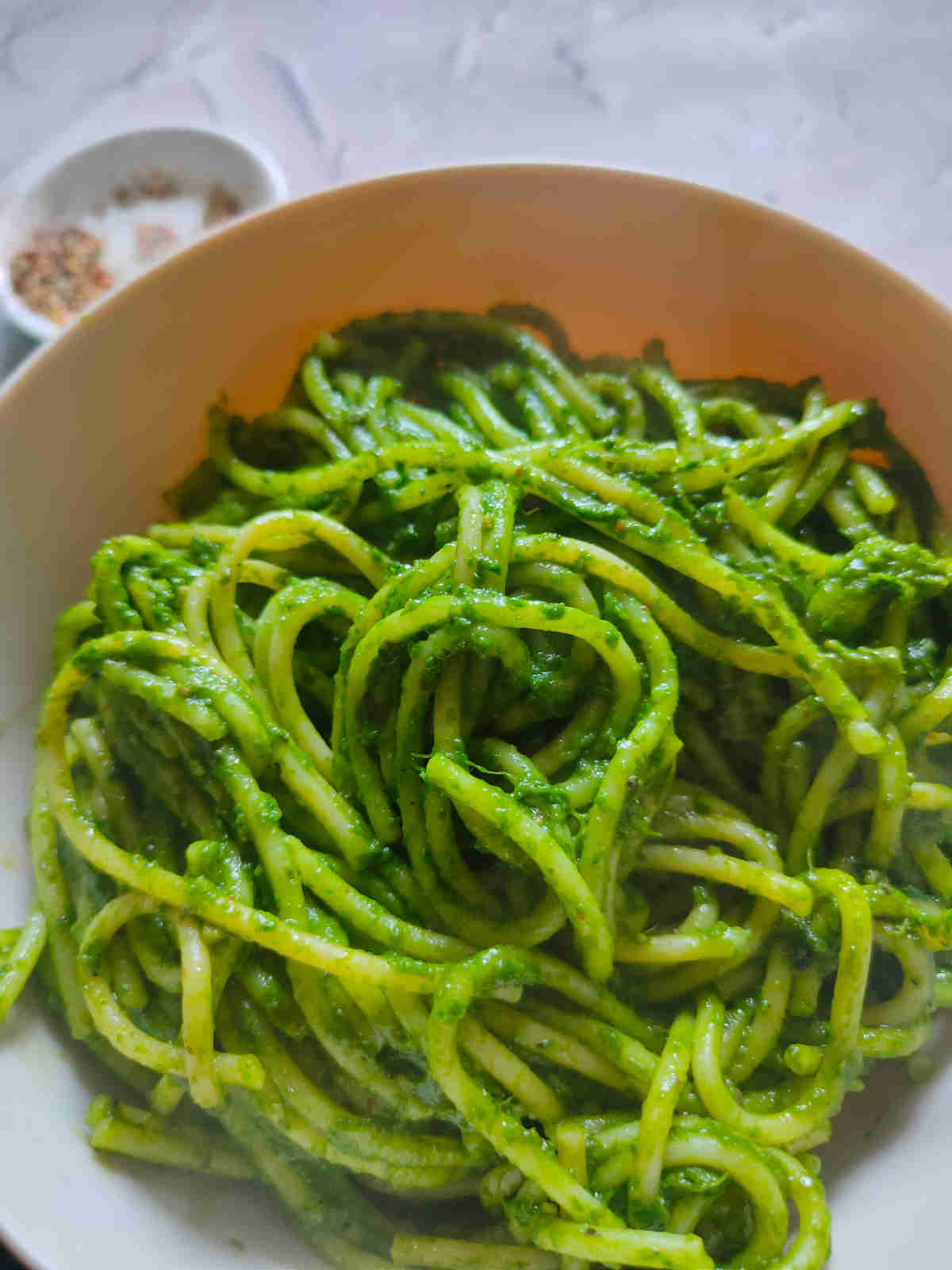 creamy vegan spinach pasta