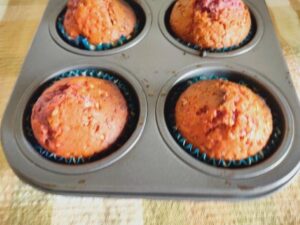 healthy beetroot muffin