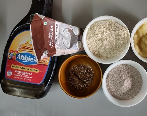ingredients for ragi pancake recipe
