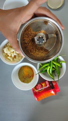 coarse ground masala or indian spices