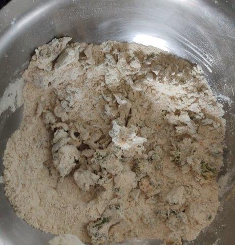 wheat flour kneading
