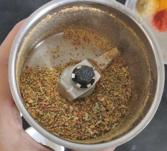 grinding spices for amla achar