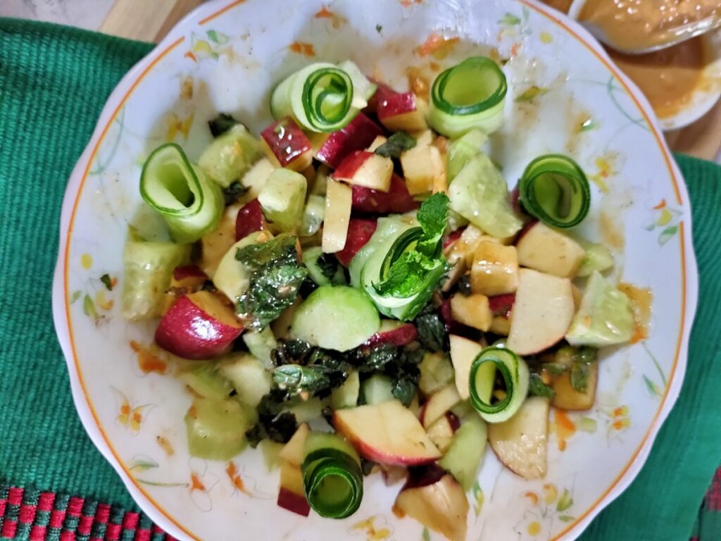 apple cucumber mint salad weight loss