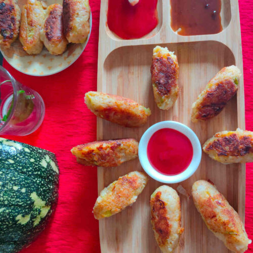 pumpkin aloo cutlet recipe