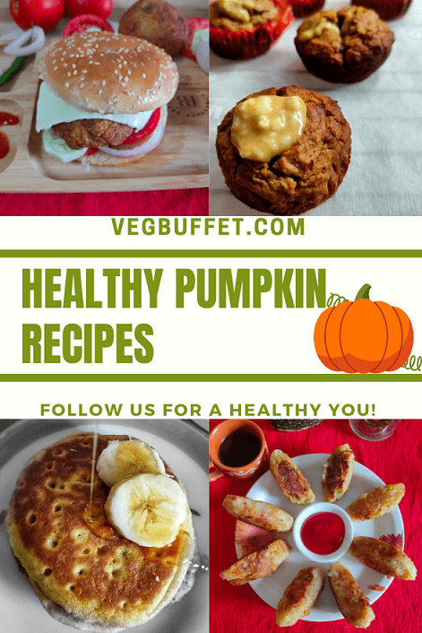 collection of vegetarian and healthy pumpkin recipes