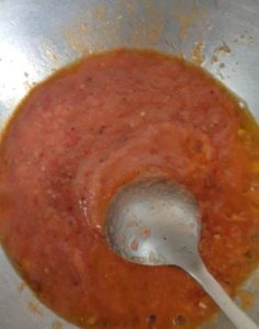 tomato spicy paste cooking