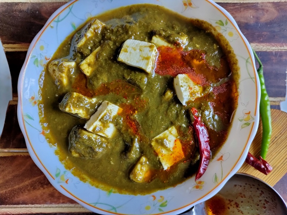 healthy palak paneer