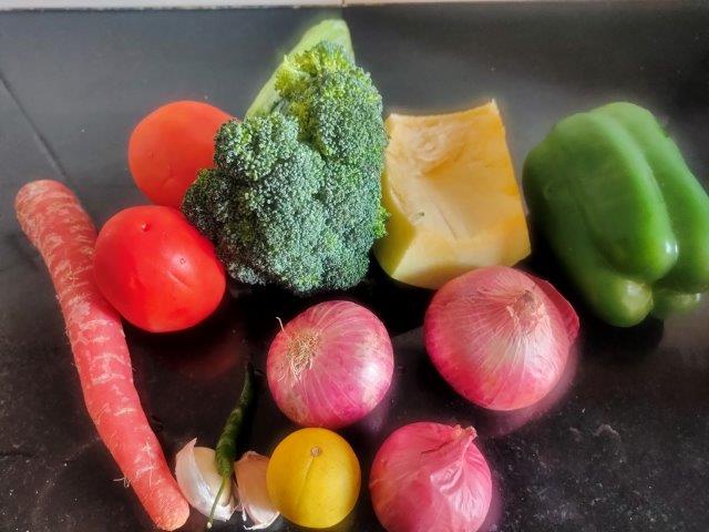 vegetables for jalfrezi