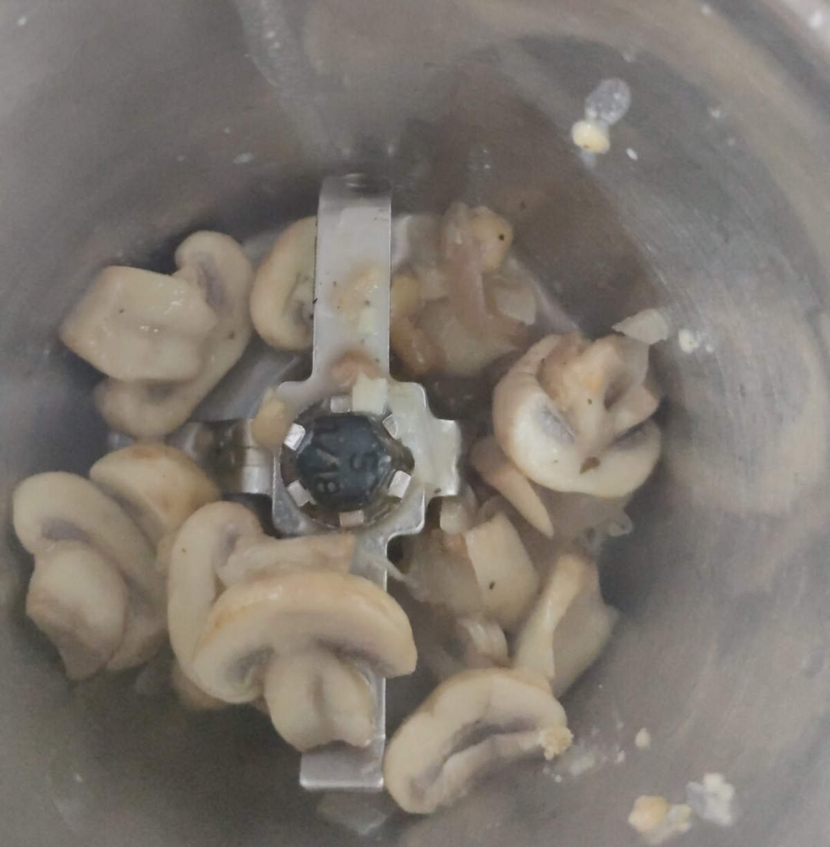 blending mushrooms
