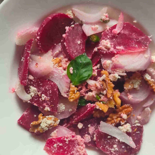 beet salad with feta cheese