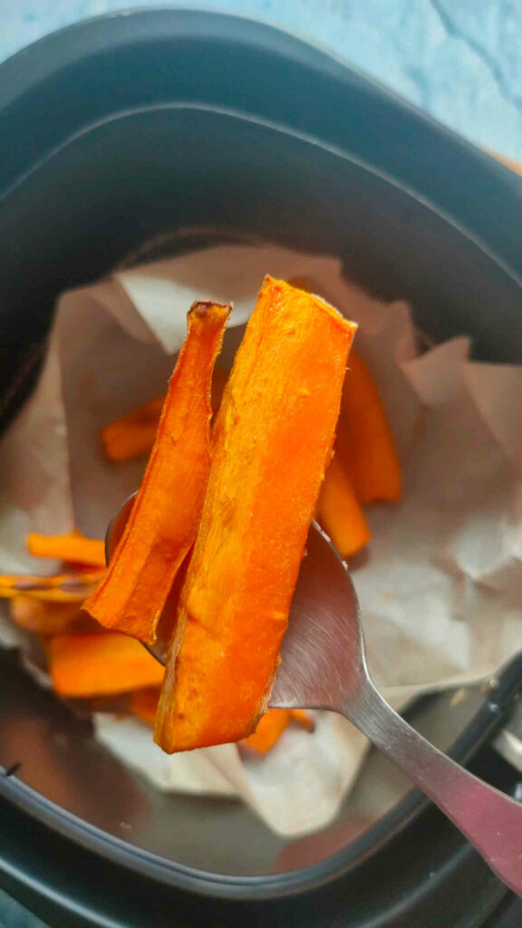 air fried carrots when made using parchment paper