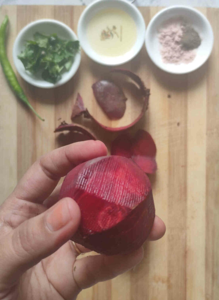 washed and dried beets for air fryer chips