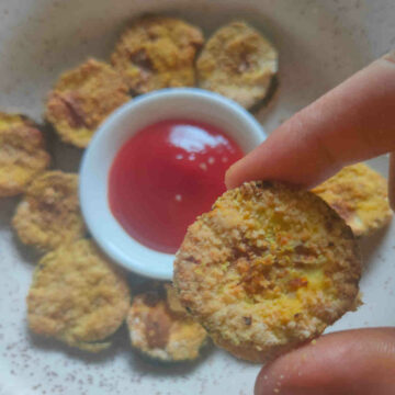 air fryer cucumber fritters without breadcrumbs