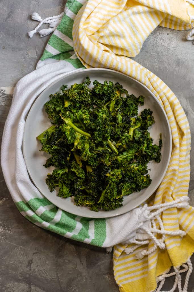 air fried kale chips