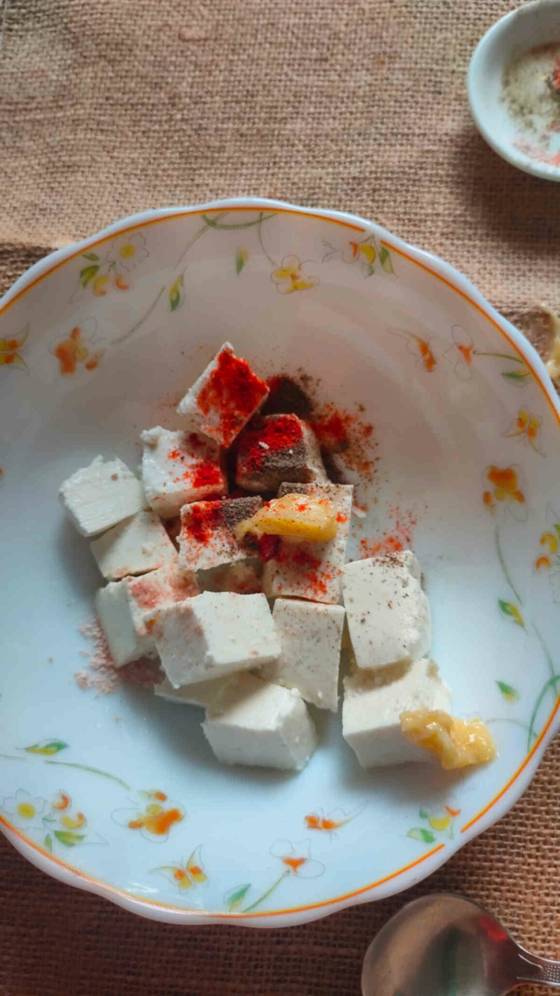 Easy Air Fryer Paneer (Low Carb Fried Paneer Popcorn) Veg Buffet