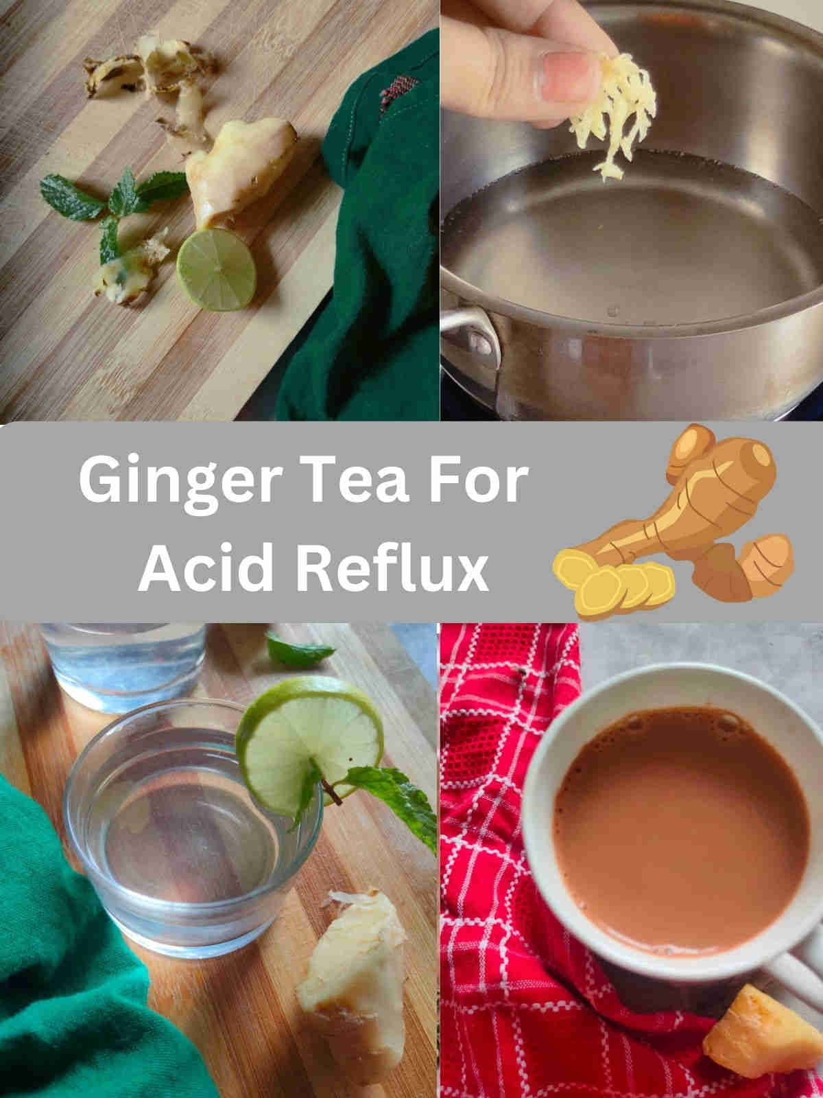 Ginger Tea for acid reflux 2 methods
