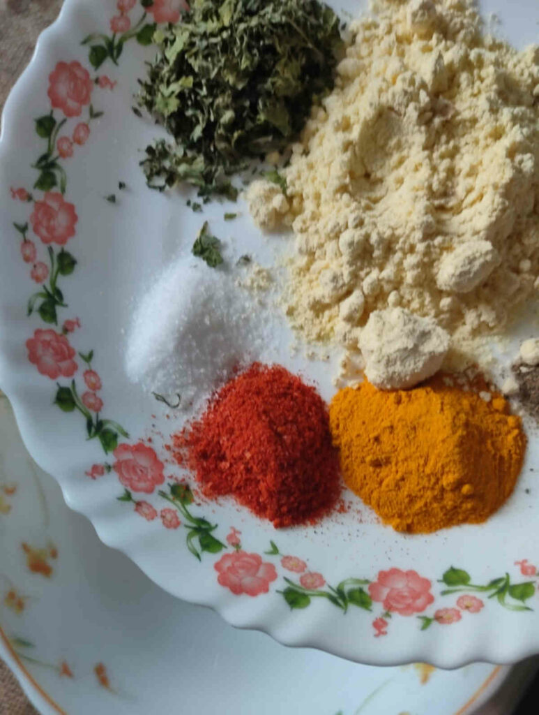 indian spices for marinade of paneer tikka