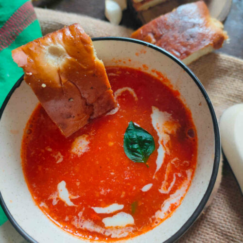 roasted tomato garlic soup recipe