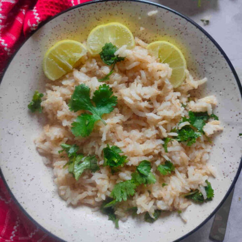 chipotle's lime brown rice cilantro