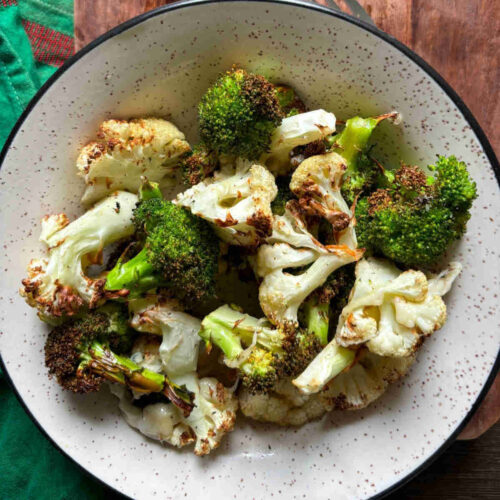 best air fried broccoli cauliflower recipe