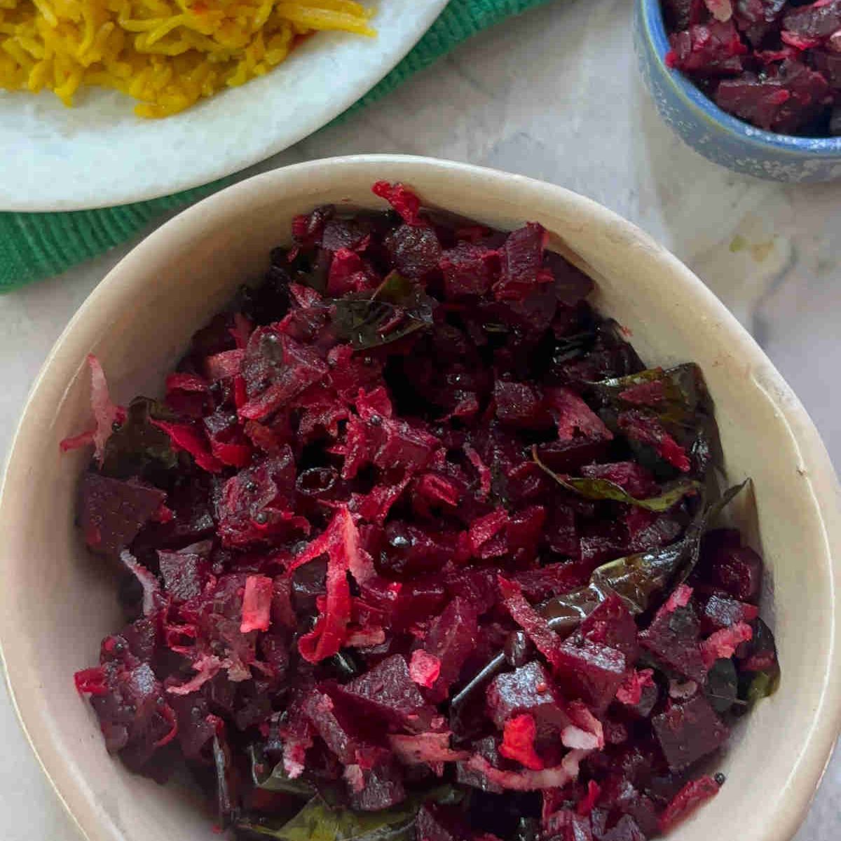 best beetroot poriyal recipe stir fry